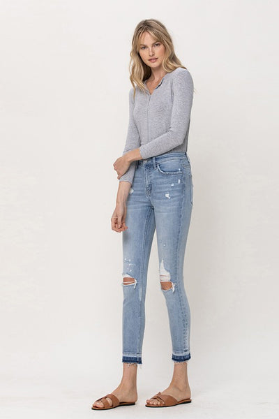 Mid-Rise Crop Skinny Jeans
