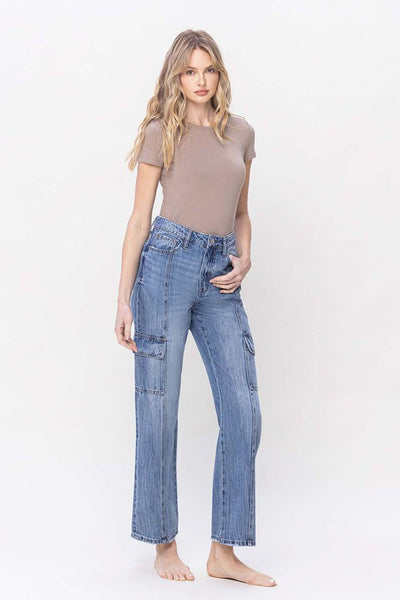 High-Rise Dad Cargo Jeans