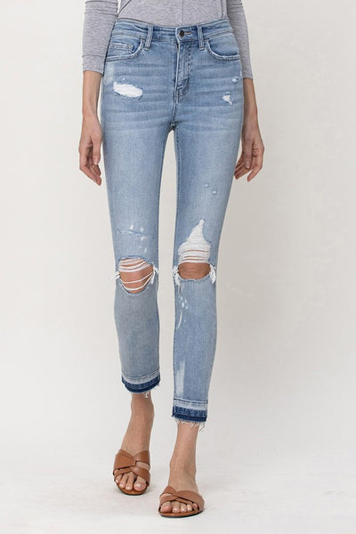 Mid-Rise Crop Skinny Jeans